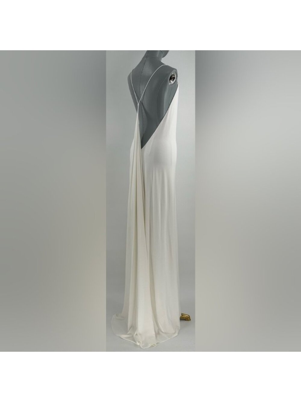 🆕 RAT & BOA 🧿 NWOT Amora Back Draped Jersey Dress, White - Sz S - Picture 7 of 15